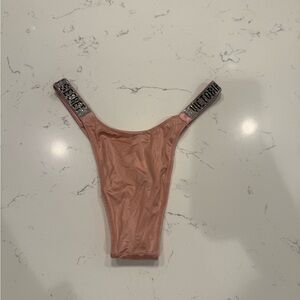 Victoria's Secret Blush Pink Brazilian Slip Bikini Bottom